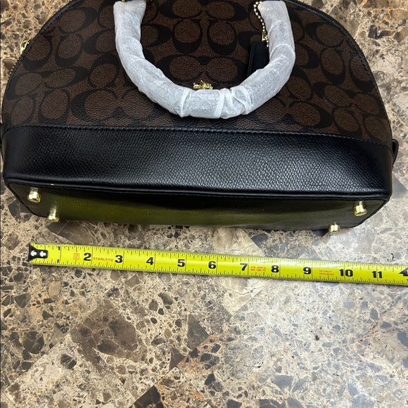 Coach Signature Brown and Black Satchel - Picture 8 of 8